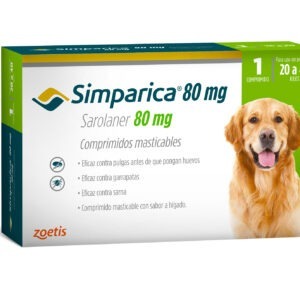 Simparica 80mg 20 a 40 kg x 1 comp