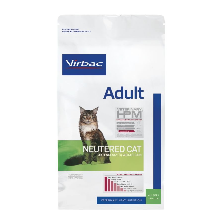 Neutered Gato Adulto de Salmon Virbac HPM 7 kg.