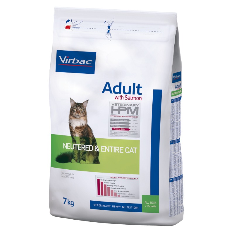 Neutered Gato Adulto de Salmon Virbac HPM 7 kg. - Imagen 2